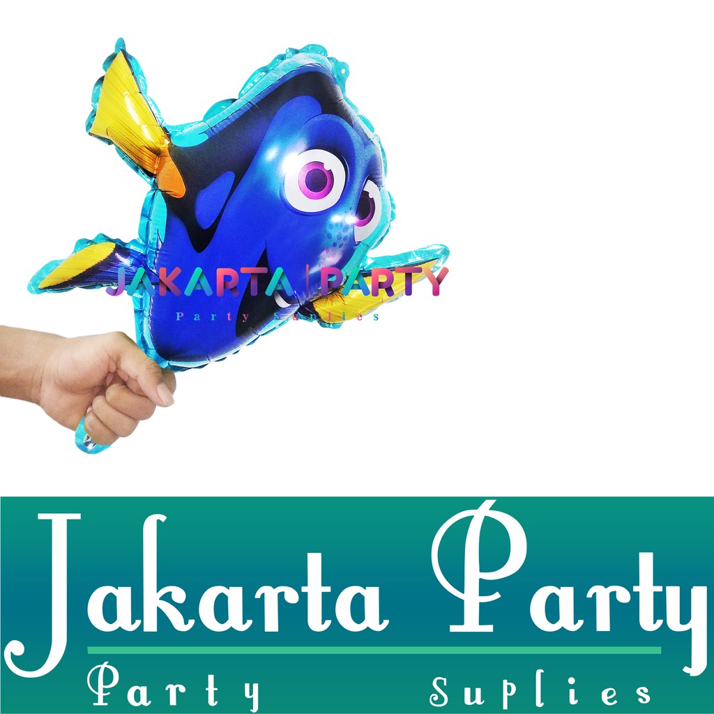 Balon Foil Dory Mini / Balon Karakter Ikan / Balon Animal