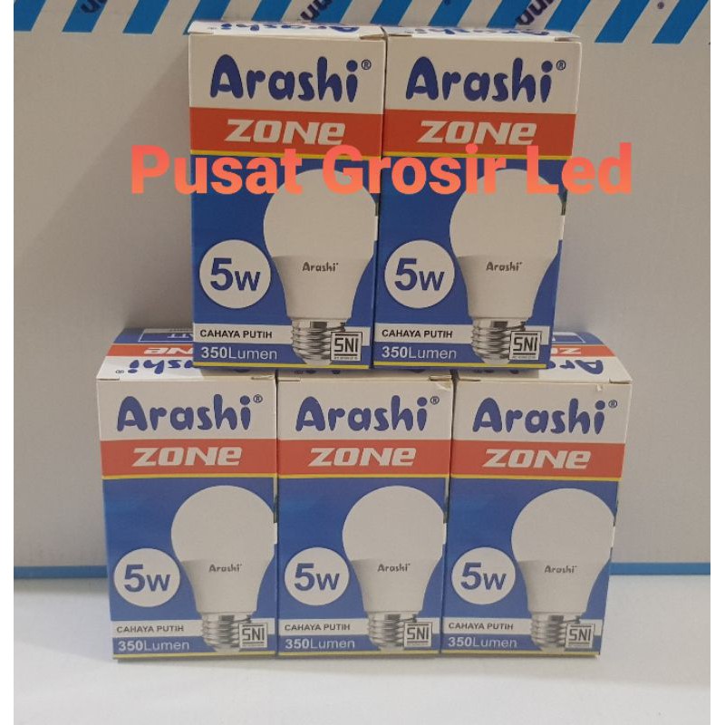 Lampu Led Arashi Zone 5 Watt Cahaya Putih Garansi 1 Tahun