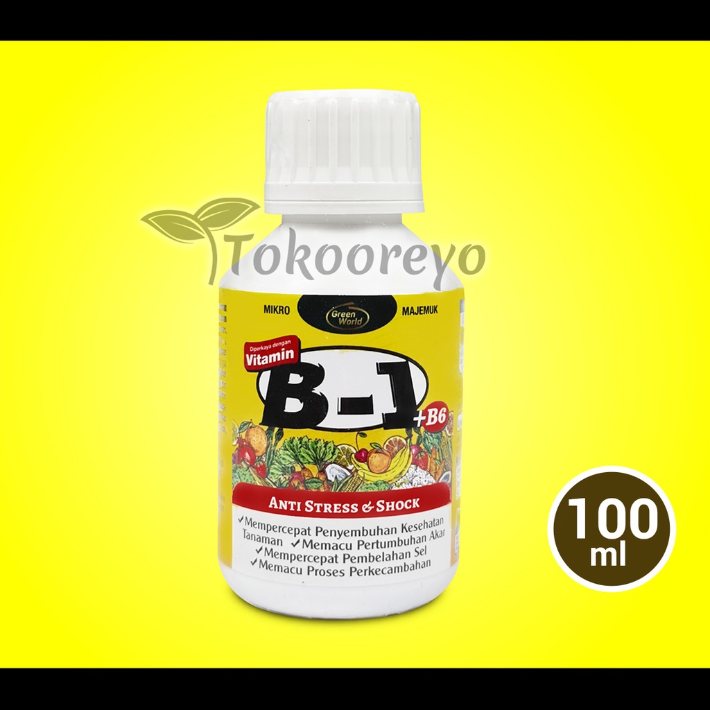 VITAMIN B1 + B6 GREEN WORLD 100 ML ANTI STRESS TANAMAN