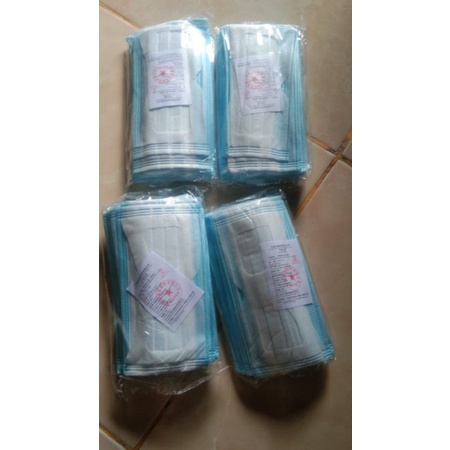 masker 3 ply disposable (50pcs) MASKER 3 PLAY EARLOP DISPOSABLE PROTECTIVE TALI BESAR