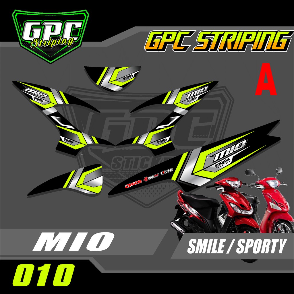 Stiker Striping Mio 110 Smile/Sporty Dsain Grafis Minimalis  GPC-010