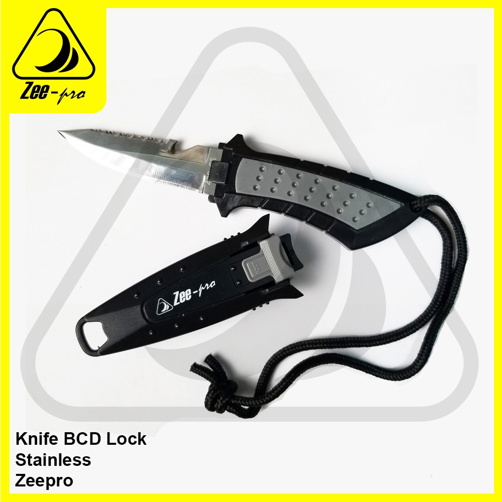 Pisau Selam Stainless Spearfishing Zeepro Knife Diving Stainless 420