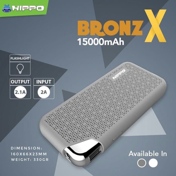 POWERBANK HIPPO BRONZ X 15000 MAH | Shopee Indonesia