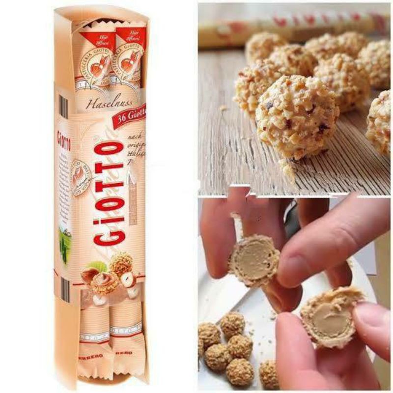 FERRERO GIOTTO Haselnuss Hazelnut Cream Pastry Isi 36 Pcs 154 Gram (Made in Germany)
