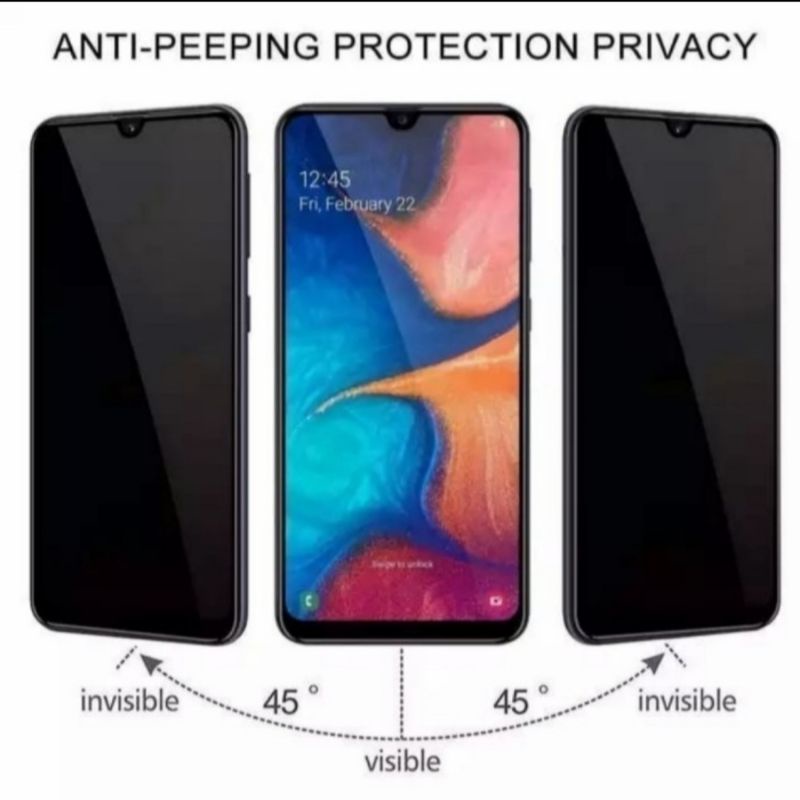 Samsung A33 5G A53 5G A73 5G tempered glass privacy anti gores anti spy