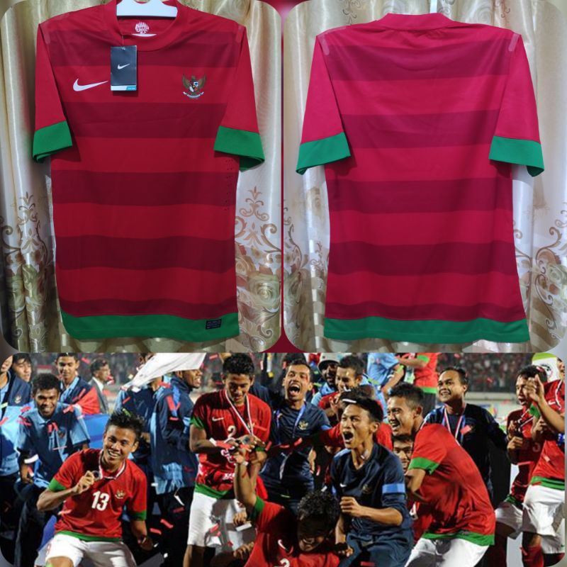 Jersey Retro Timnas Indonesia Home 2012 2013