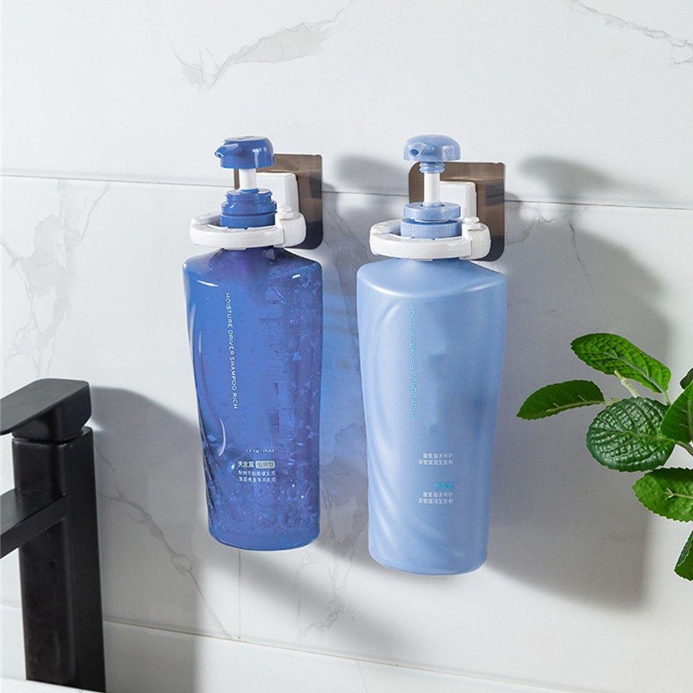 Top Tempat Shampoo Holder Kamar Mandi Organizer Perekat Diri Bebas Pukulan Sabun Cair Shower Gel Gantungan