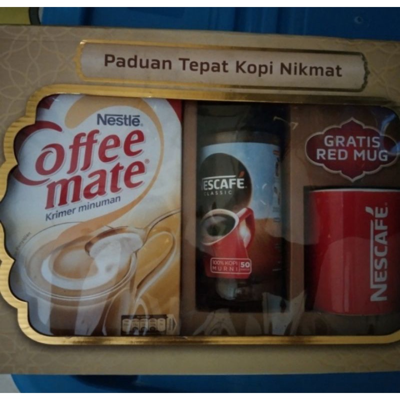 Nescafe Classic Kopi Instan Hitam 100gr + Coffe - Mate krimer 450g Free mug