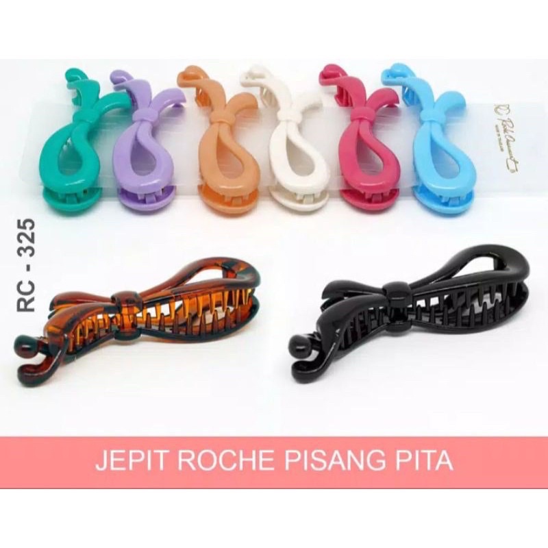 jepit rambut pisang ropi pita ori roche ornament high quality 11cm jepit rambut original thailand