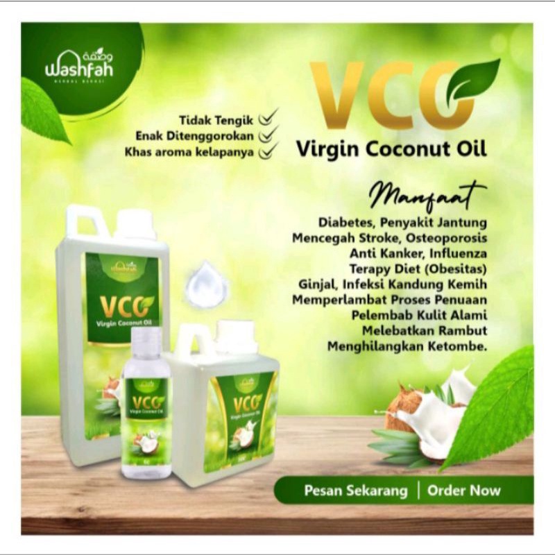 

VCO WASHFAH 1LITER ASLI VIRGIN COCONUT OIL MINYAK LENTIK