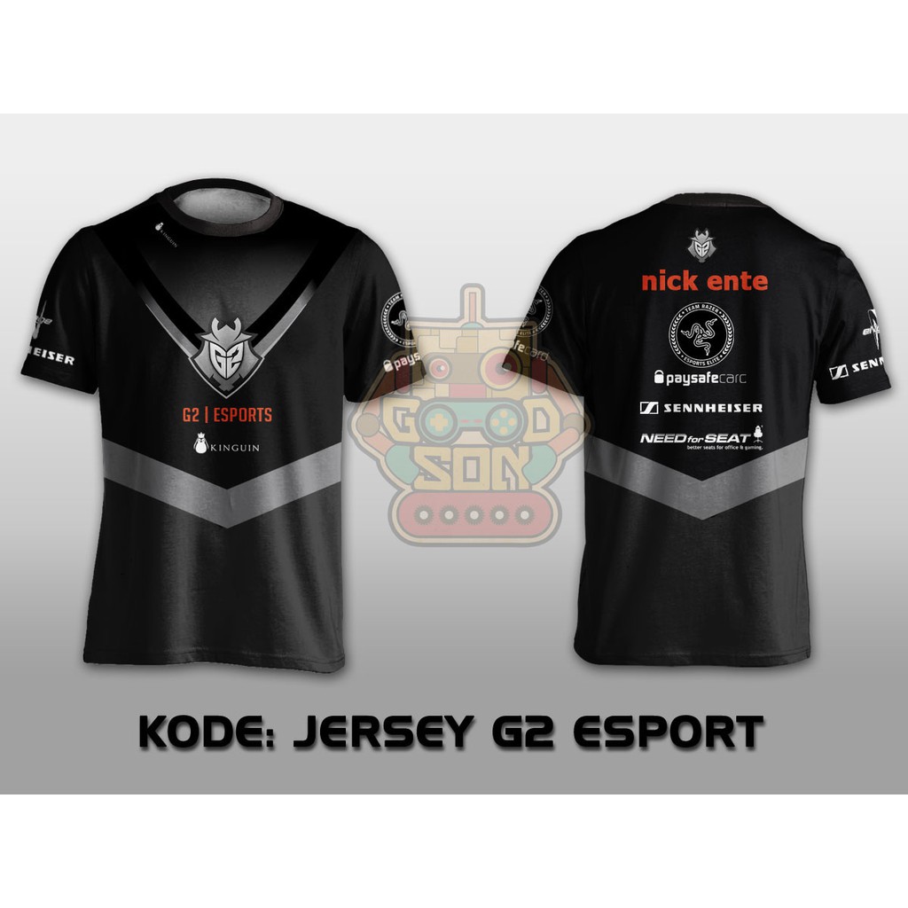 JERSEY KAOS TEAM GAMING G2 ESPORTS 2017 Shopee Indonesia