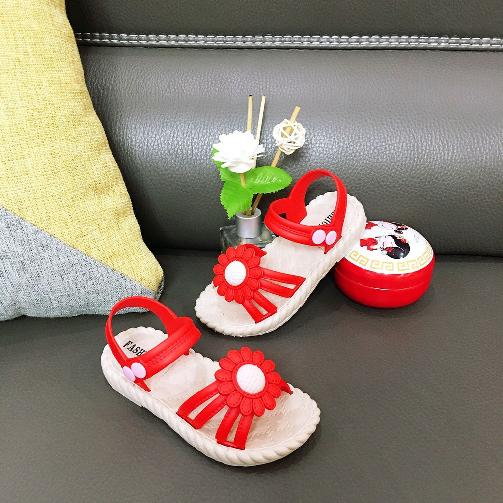 LittleAaron  ROSE BABY Sepatu Sandal Anak Perempuan Bahan Karet Model Lucu 0-5 Tahun Import Sport Termurah Sendal Bayi Anak Cewek Cowok