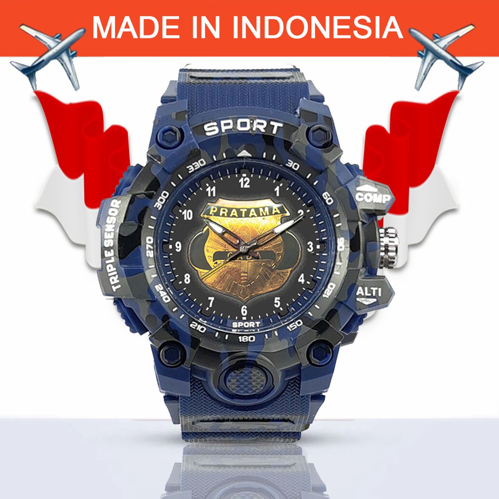 (EXCLUSIVE) JAM TANGAN GADA PRATAMA -SECURITY ARMY BIRU 2