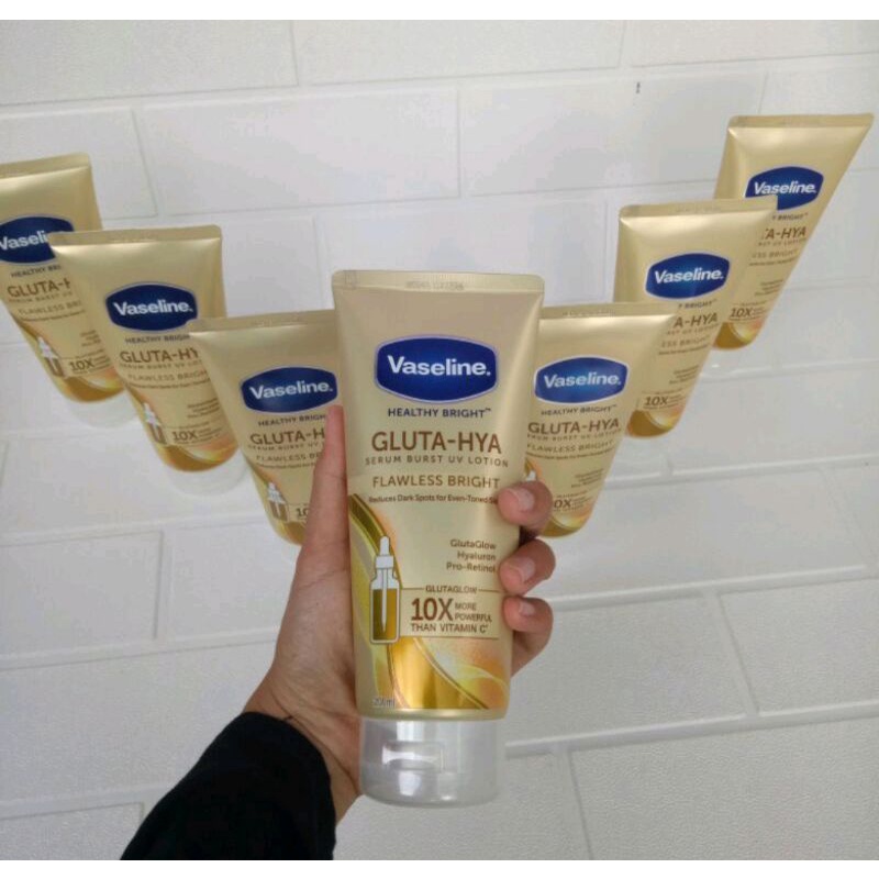 HAND BODY VASELINE SERUM GLUTHA HYA 10X LEBIH PUTIH