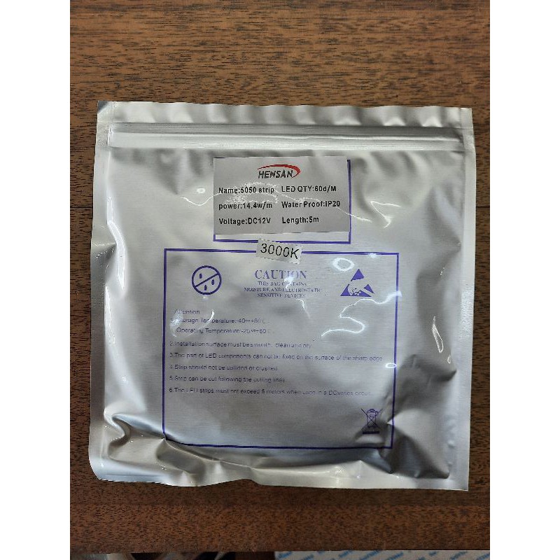 Lampu Led strip Led Roll 5 meter SMD 5050 IP 33 DC 12 volt