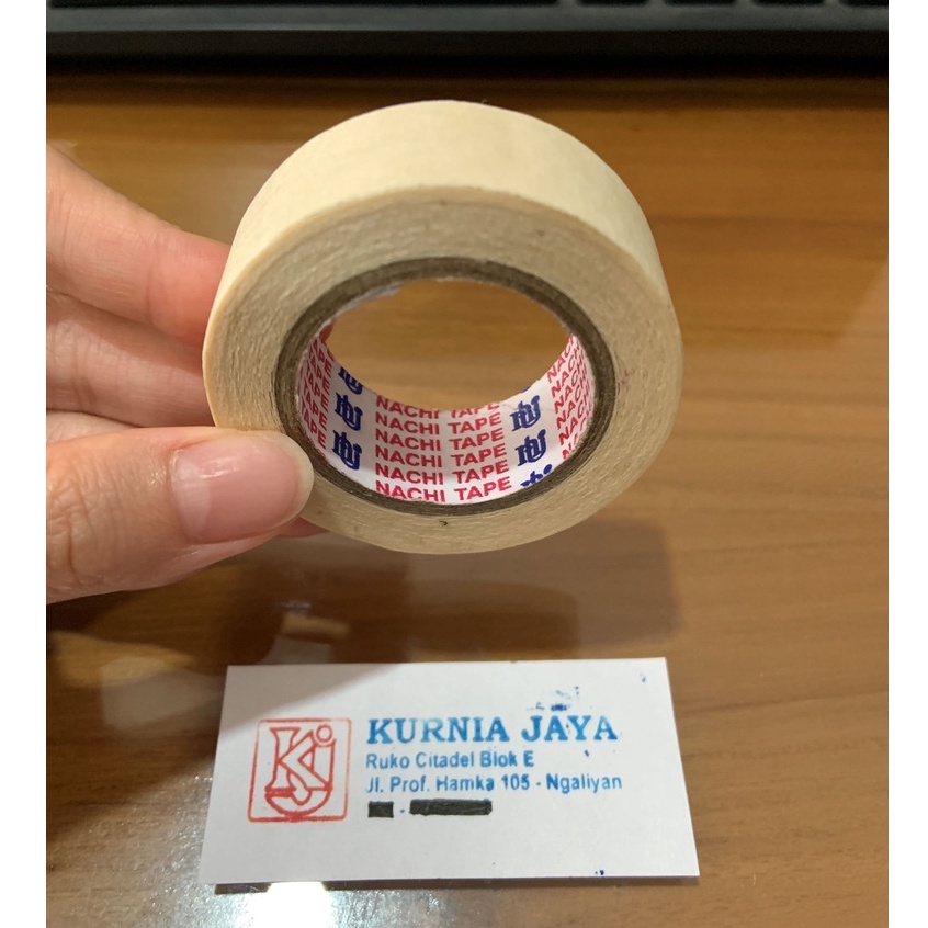 

[BACA DESKRIPSI] NACHI Lakban Kertas Isolasi Solasi Masking Tape 3/4 inch (18mmx20yd) murah berkualitas