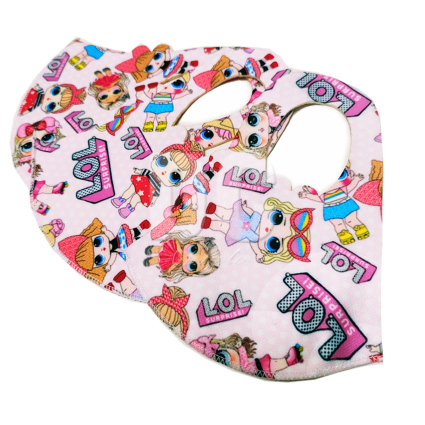 Masker Anak Scuba Premium LOL Dots Surprise Tsum tsum Unicorn Pony Hello Kitty (Bisa Pilih Motif)