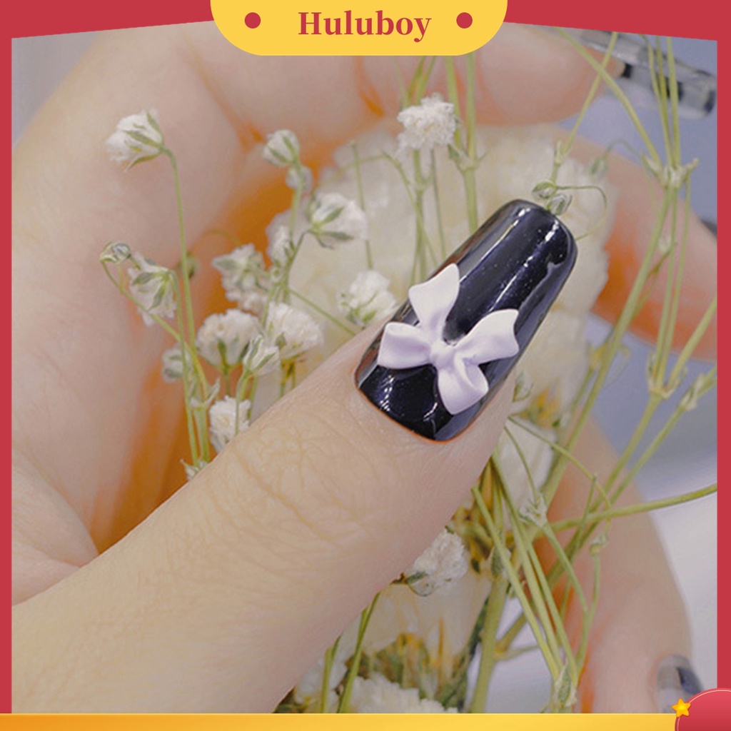 Huluboy Huluboy♡ 100pcs / 1 Pouch Stiker Kuku 3D Multifungsi Aksen Pita Untuk Nail Art