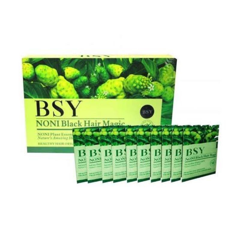 1 Box - Shampoo Bsy Noni Black Hair Magic