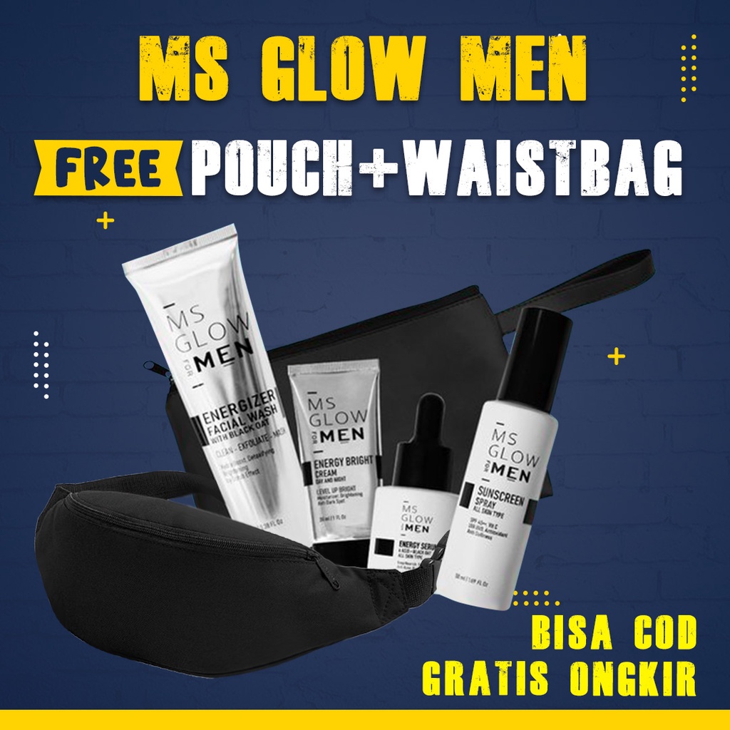 Ms Glow Men Paket Basic Paket Lengkap Ms Glow For Men  Ms Glow Men Official Paket Ms Glow Men/ MsGlo
