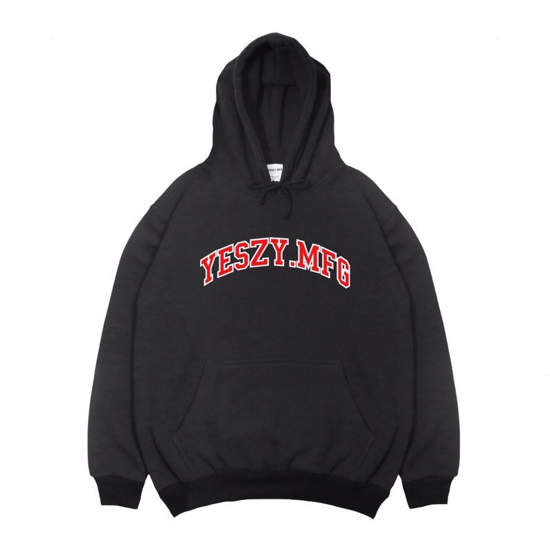 YESZY.MFG Hoodie Black Almighty F. Red