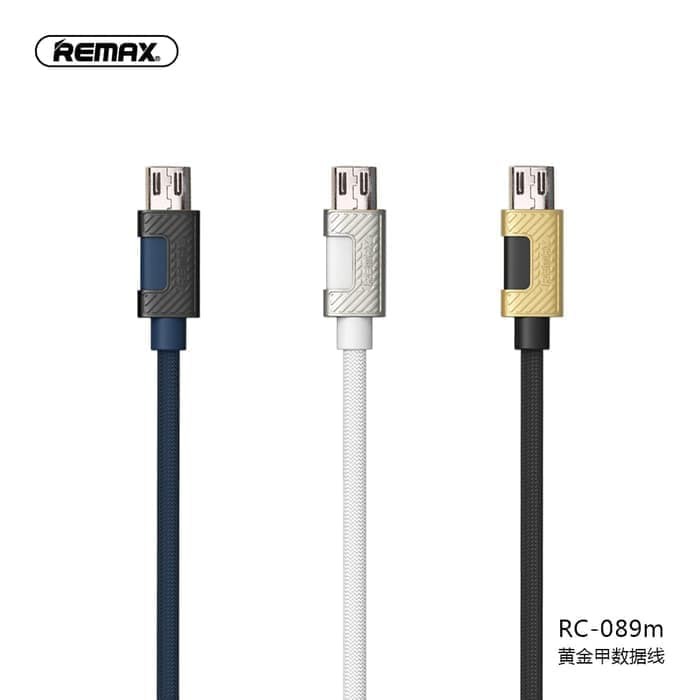 Remax Durable Cable Micro USB RC-089M Kabel Data Metal Fast Charging