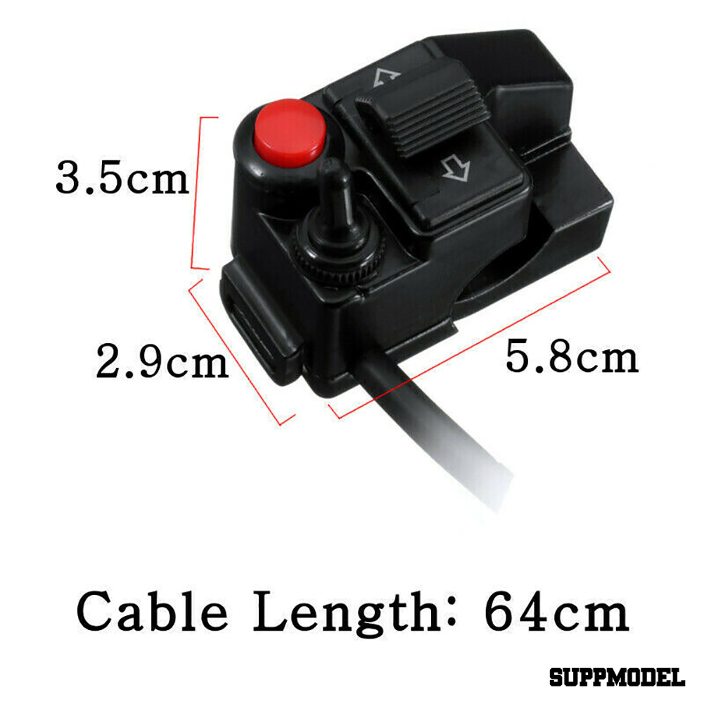 Spm Saklar Tombol Tekan Lampu / Klakson Universal Ukuran 7 / 8 &quot;22Mm Untuk Stang Motor