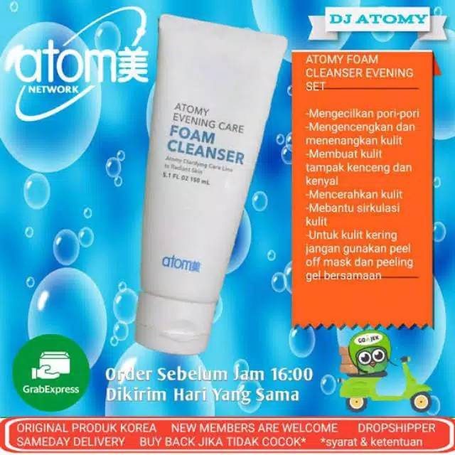 Foam Cleanser / Pembersih Wajah / Sabun Cuci Muka Korea Atom y