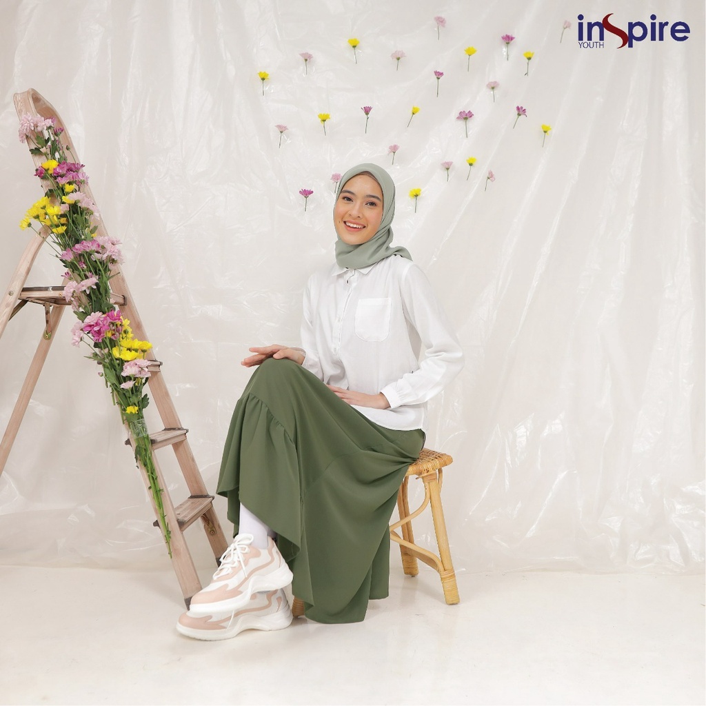 Inspire Rok IR 003 Bawahan Polos Bahan Carina Model Simple by youth inspire