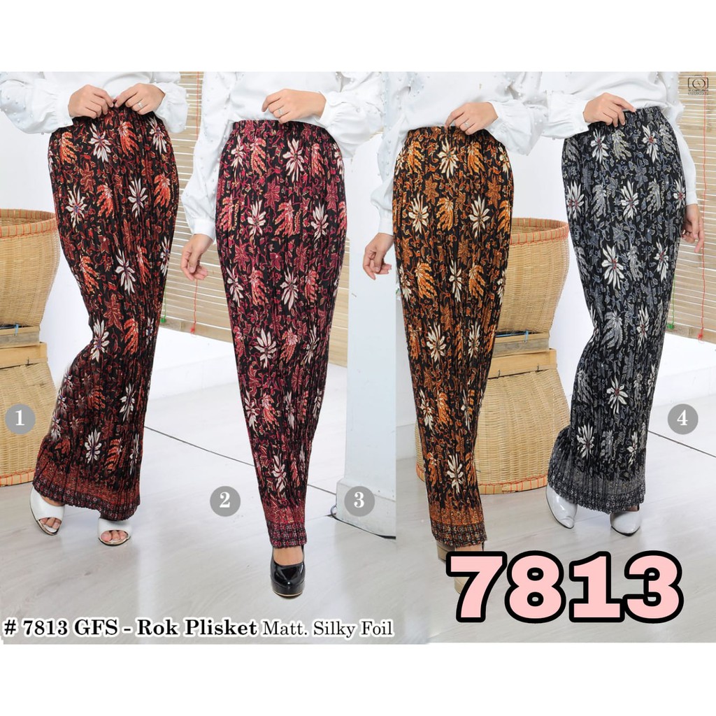 Trijaya . rok plisket batik murah Allsize / bawahan kebaya batik / rok trendy