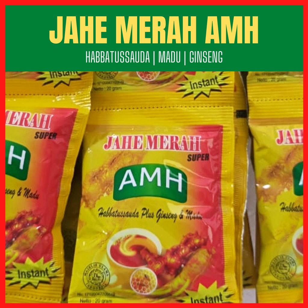 

Jahe Merah AMH / Jahe Serbuk Instan / Tingkatkan imun Redakan Demam