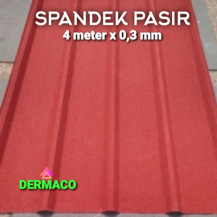 SPANDEK PASIR 4 meter x 0,3 mm / SPANDECK / SPANDEK WARNA / ROOFDECK