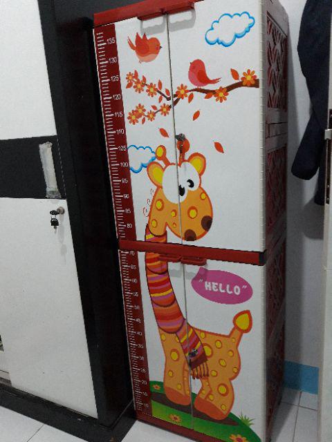 Cod Lemari Plastik / Lemari Pakaian / Laci Plastik Susun 4