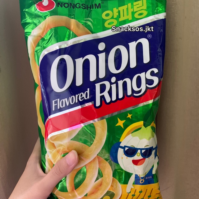 

Nongshim ONION RINGS KOREA SNACK - KOREAN SNACK - MAKANAN RINGAN KOREA 90gr