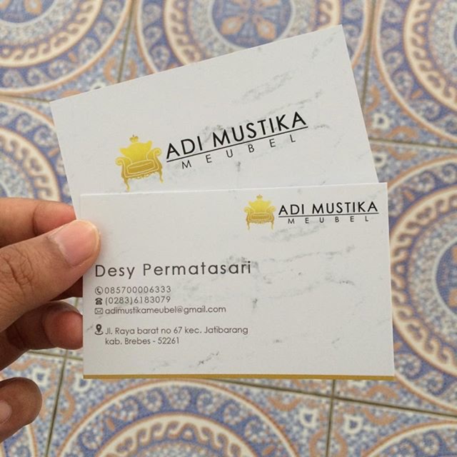 

Kartu nama 2 sisi
