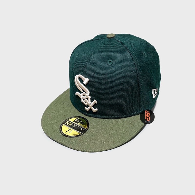 TOPI NEW ERA ORIGINAL 5950 WS 2005 CHICAGO WHITE SOX GREEN OLIVE IVORY