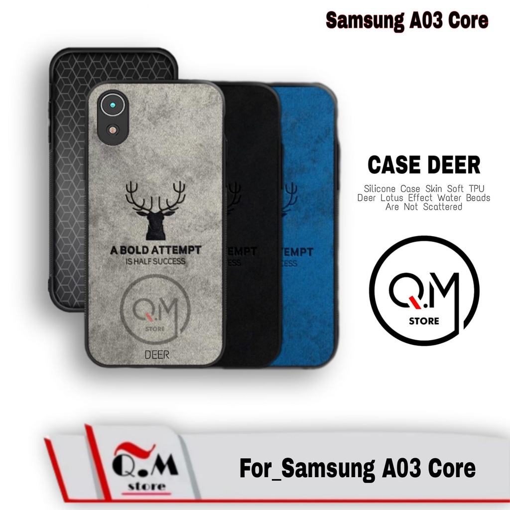 Case Deer Samsung A03 Core Softcase DEER Slim Armor Casing Samsung A03 Core Pelindung Back Cover