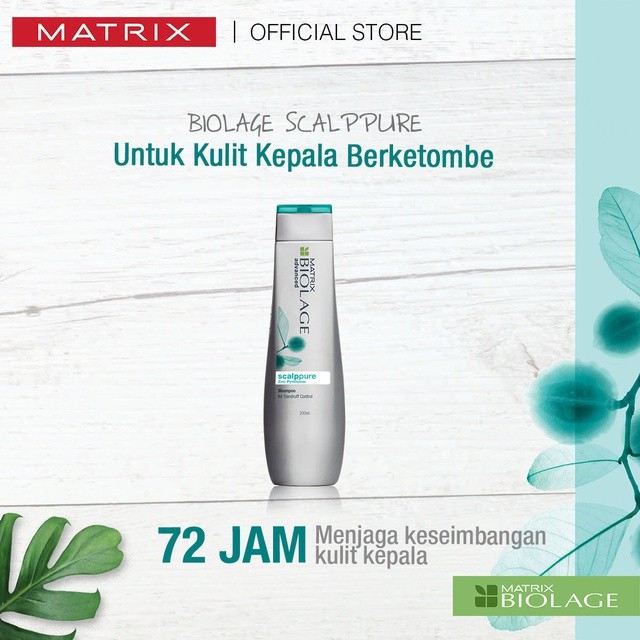 MATRIX Biolage Scalppure Anti Dandruff Shampoo - Shampo Perawatan Kulit Kepala Berminyak Anti Ketombe 200 ml