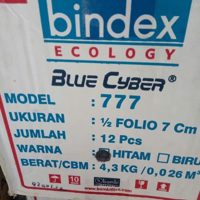 

ORDNER BINDEX 777 KWITANSI ( 1 KARTON ) +