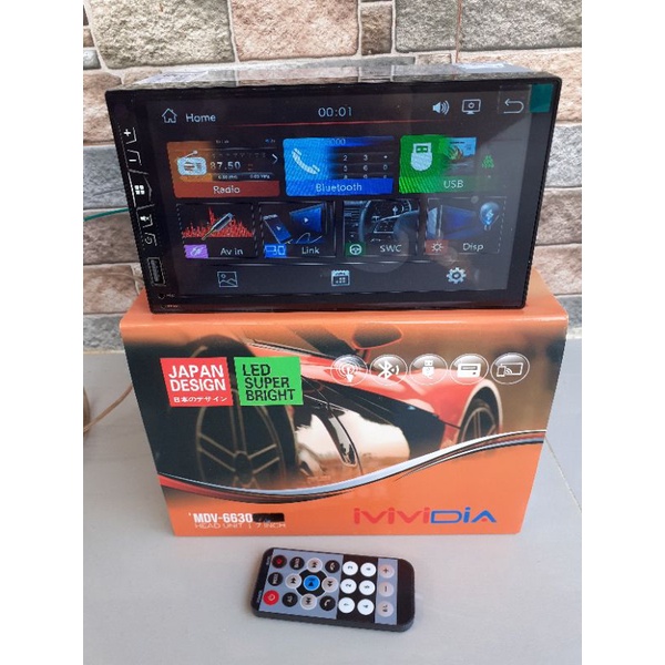 head unit tv double din deklas mirorlink android MVIDIA disain JAPAN