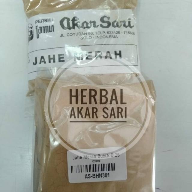 

Akar Sari - Jahe Merah Bubuk 25 Gram