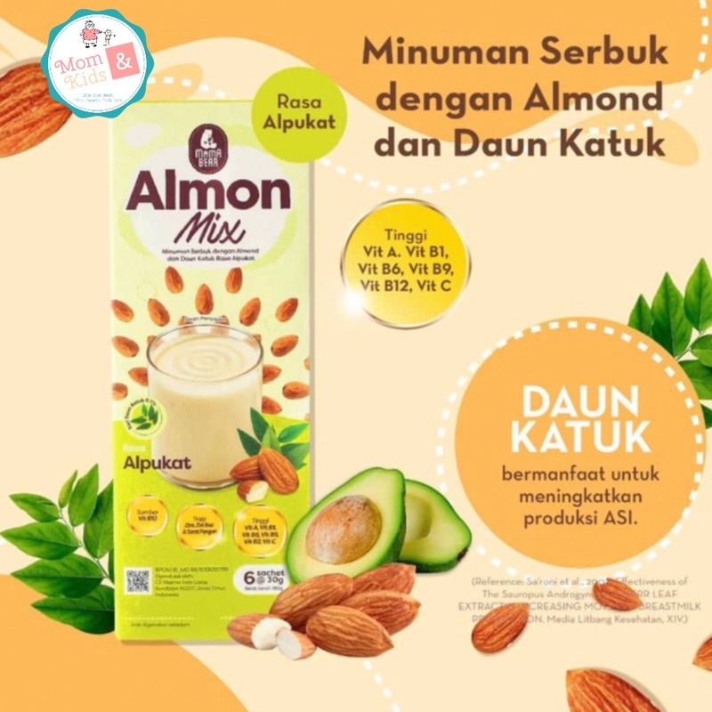 Mama Bear Almon Mix Pelancar ASI 180gr | MamaBear AlmonMix ASI Booster