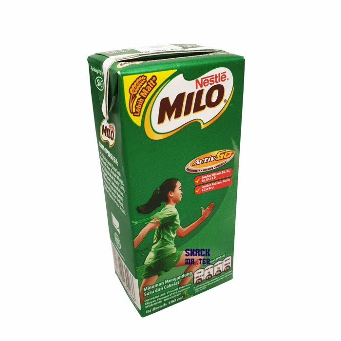 

TERBAIK SUSU UHT MILO ACTIVE GO KEMASAN KOTAK - NETTO 180 ML