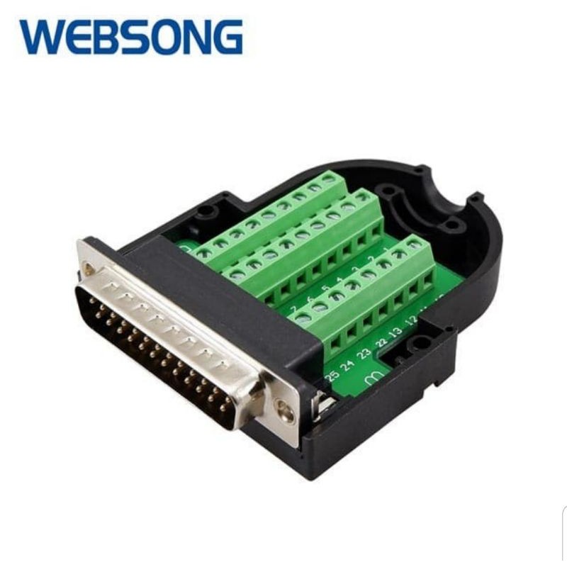 Connector PCB Terminal Parallel DB25 Male Websong