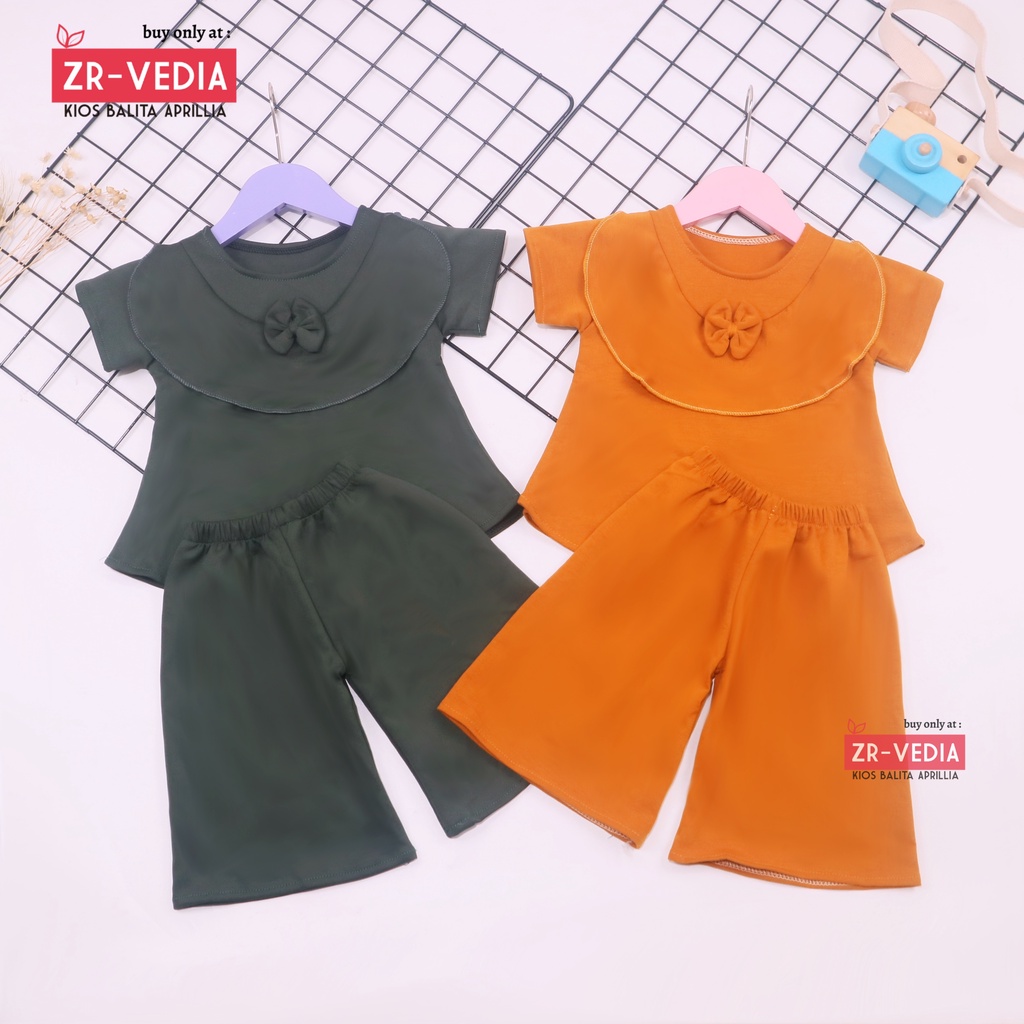 Set Kylie Anak uk 1-4 Tahun / Setelan Atasan Bawahan Kulot Perempuan Baju Perempuan Import