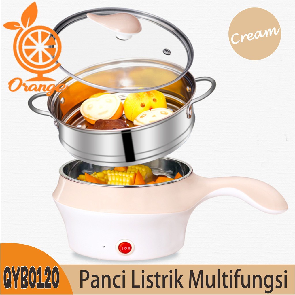 COD TERMURAH Panci Listrik Mie Nasi Ada Kukusan Gagang Anti Panas Hotpot Elektrik 2 Layer Panci Listrik Steamer Teko Air ADA KUKUSAN Wajan Alat Masak Serbaguna Panci Mie Rice Cooker Bisa Buat Masak Nasi Kenceng Kuali Wok Pan Import