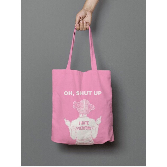 Tote Shut Up ( Trend untuk sekolah &amp; Jalan jalan )