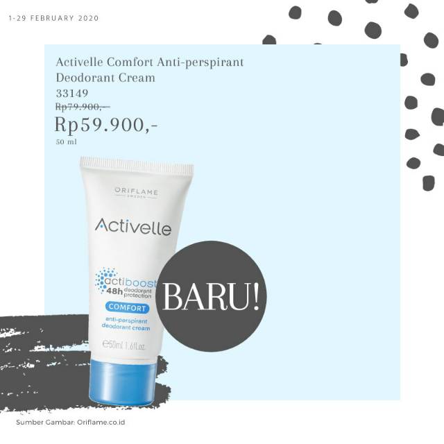 

Activelle Comfort Anti Perspirant Deodorant Cream