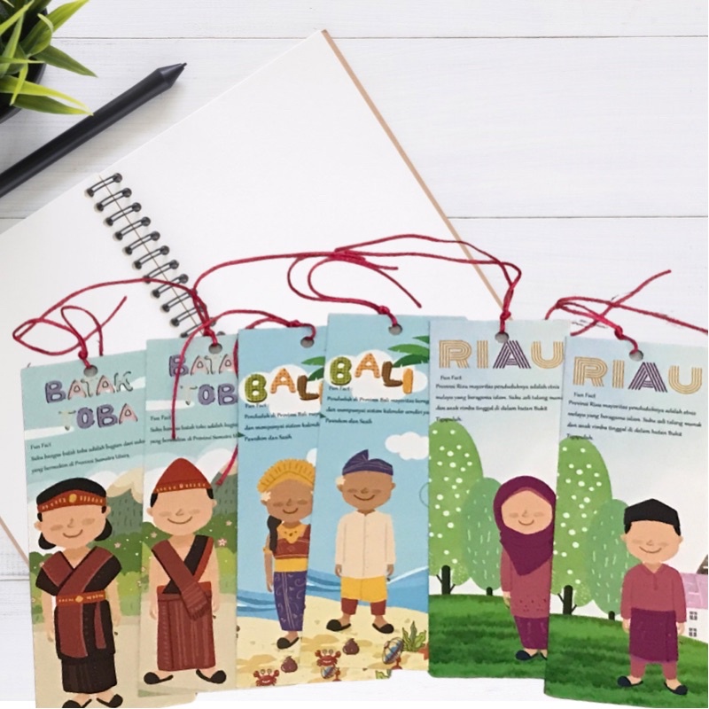 

Pembatas Buku Fancy Exclusive Warna Warni Indonesiaku (6 pcs)