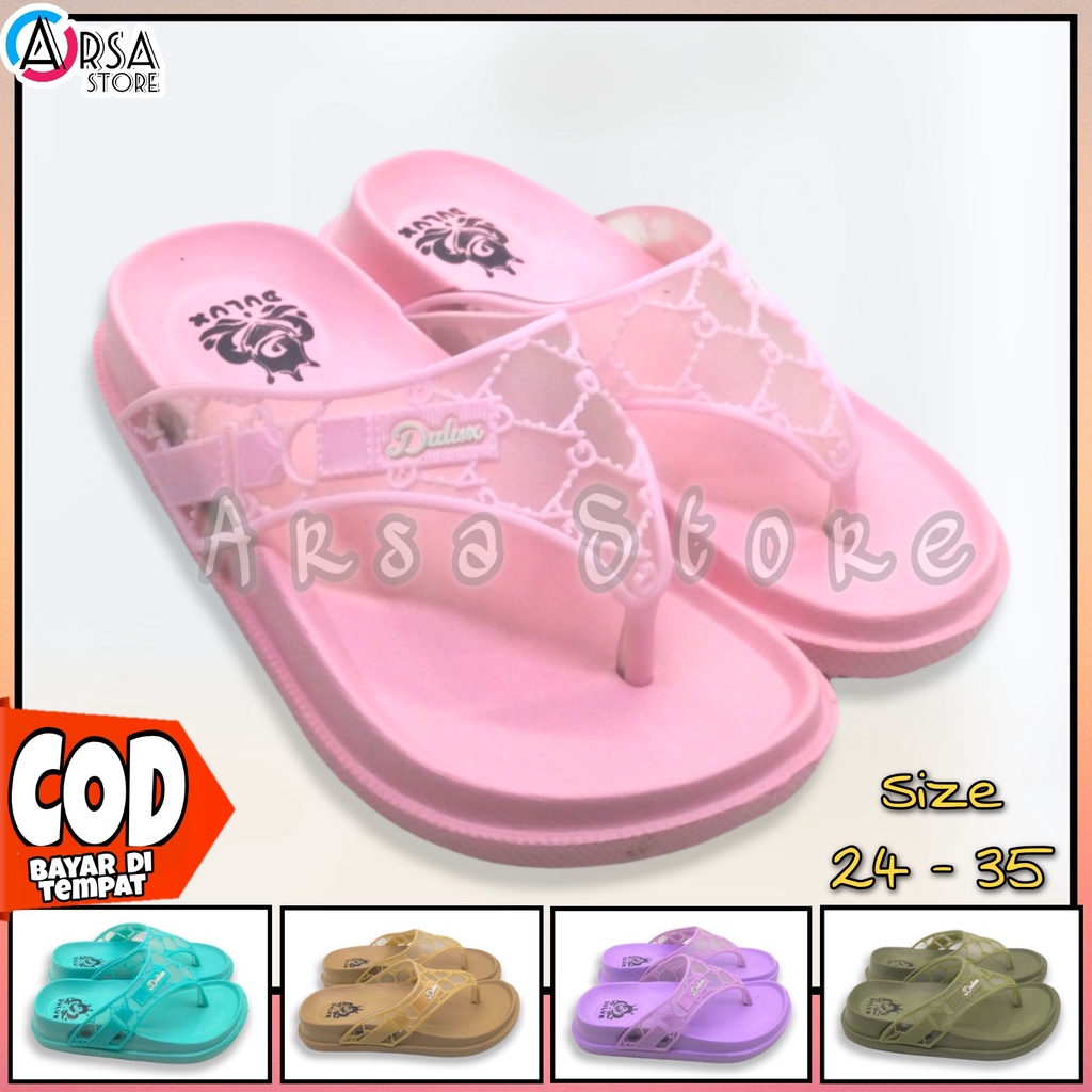 Sendal Anak Perempuan / Sandal Jepit Anak Cewe Umur 2 - 8 Tahun / Kado Untuk Anak Terlaris